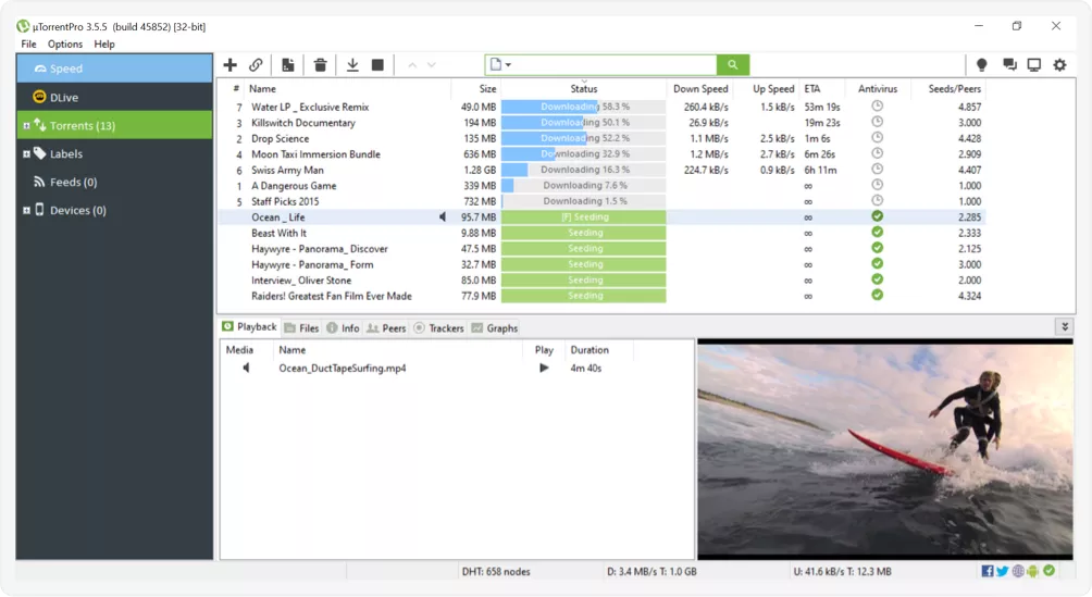 μTorrent Pro v3.6.0 Build 46984