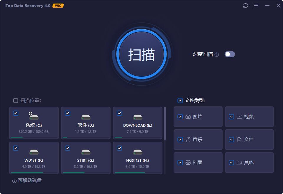 强大数据恢复工具 iTop Data Recovery Pro v4.2.0.653