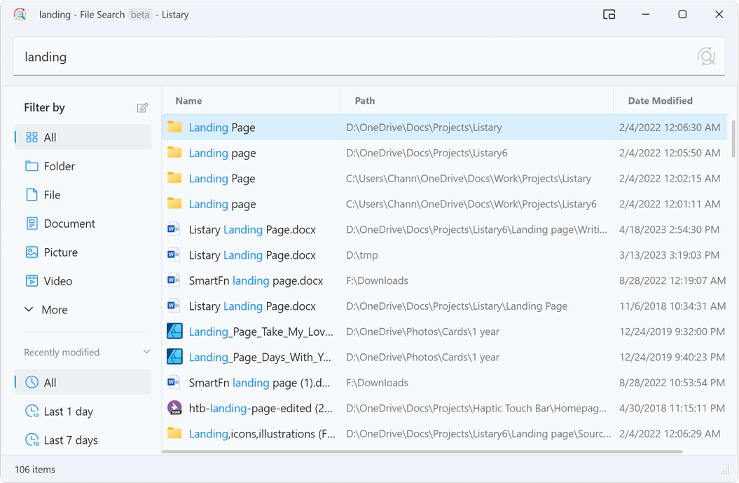 革命性的Windows搜索工具 Listary Pro v6.3.0.67 Beta