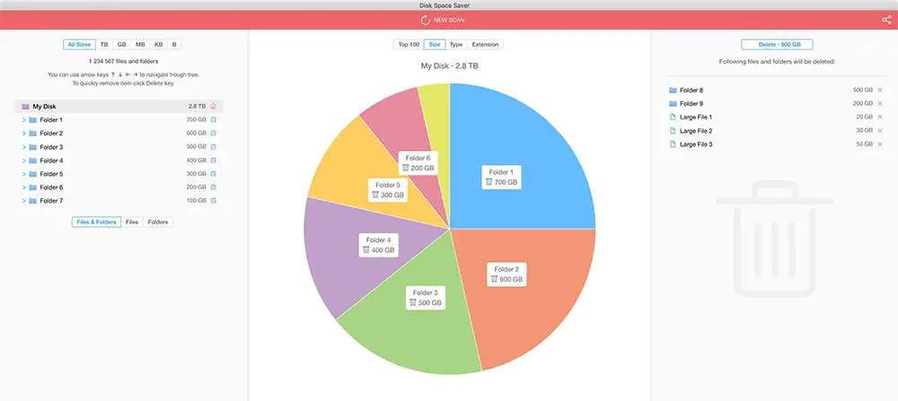 磁盘空间分析器 Disk Space Saver v2.7.0