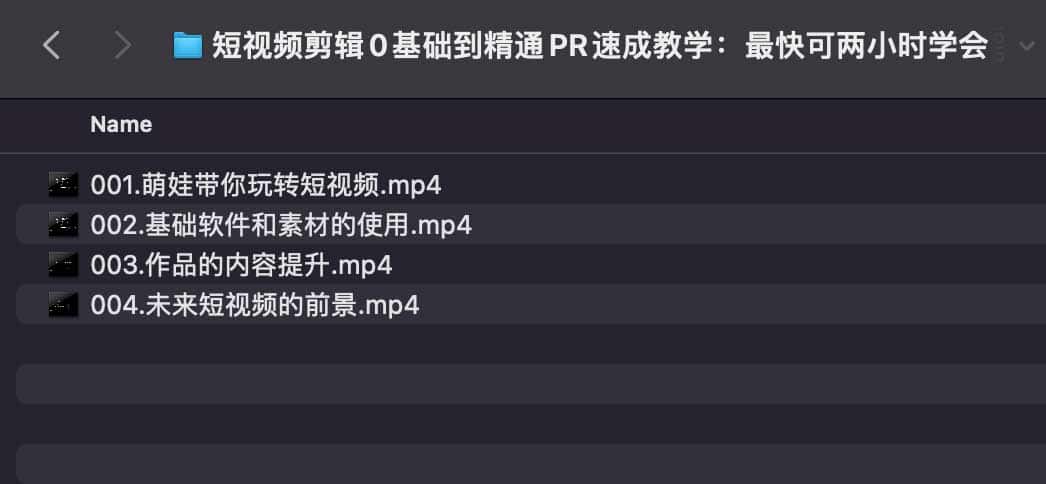 短视频剪辑0基础到精通PR速成教学：最快可两小时学会